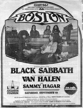 van halen tour with black sabbath