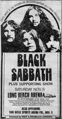 black sabbath world tour