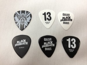 Some picks I got from Adam Wakeman (the two on the left), and Geezer (the other four)