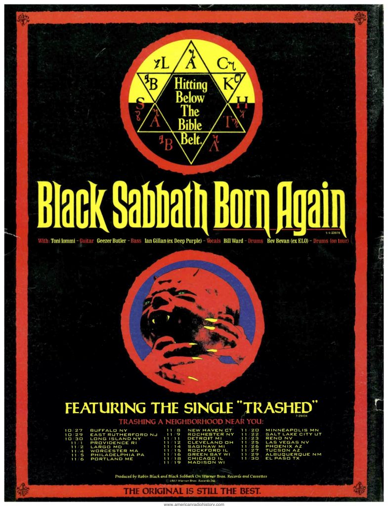 born again tour black sabbath